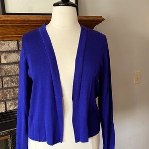 Purple Knit Cardigan Sweater